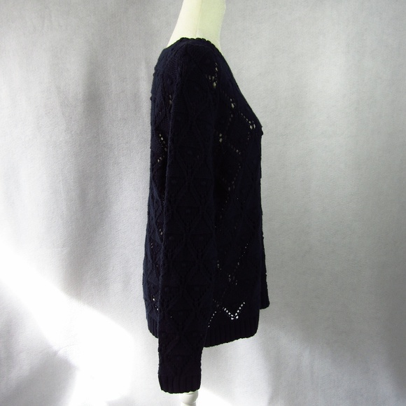 Tommy Hilfiger Blue Knit Jumper Pullover Sweater L - Picture 6 of 8